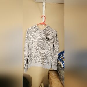 Under Armour Light Gray Patterned Hoodie